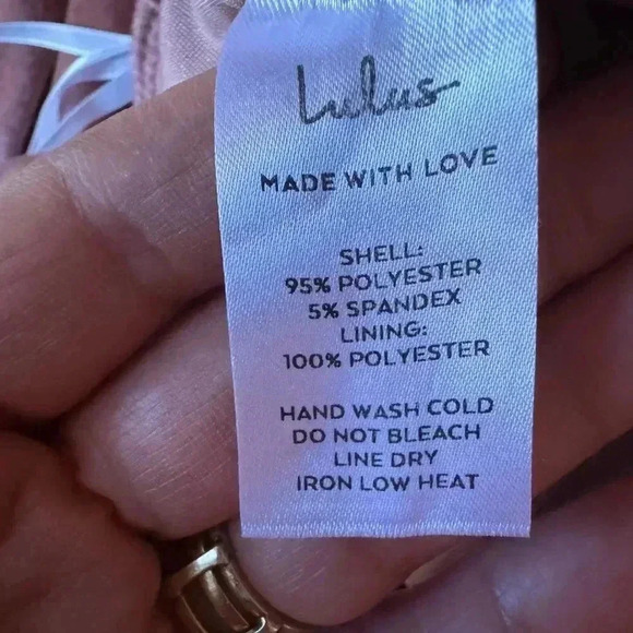 Lulus whimsical romance pink velvet faux-wrap maxi dress slits size medium.#67 - Picture 11 of 12